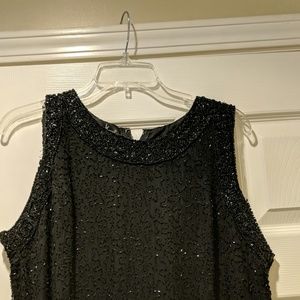 Black beaded dress
